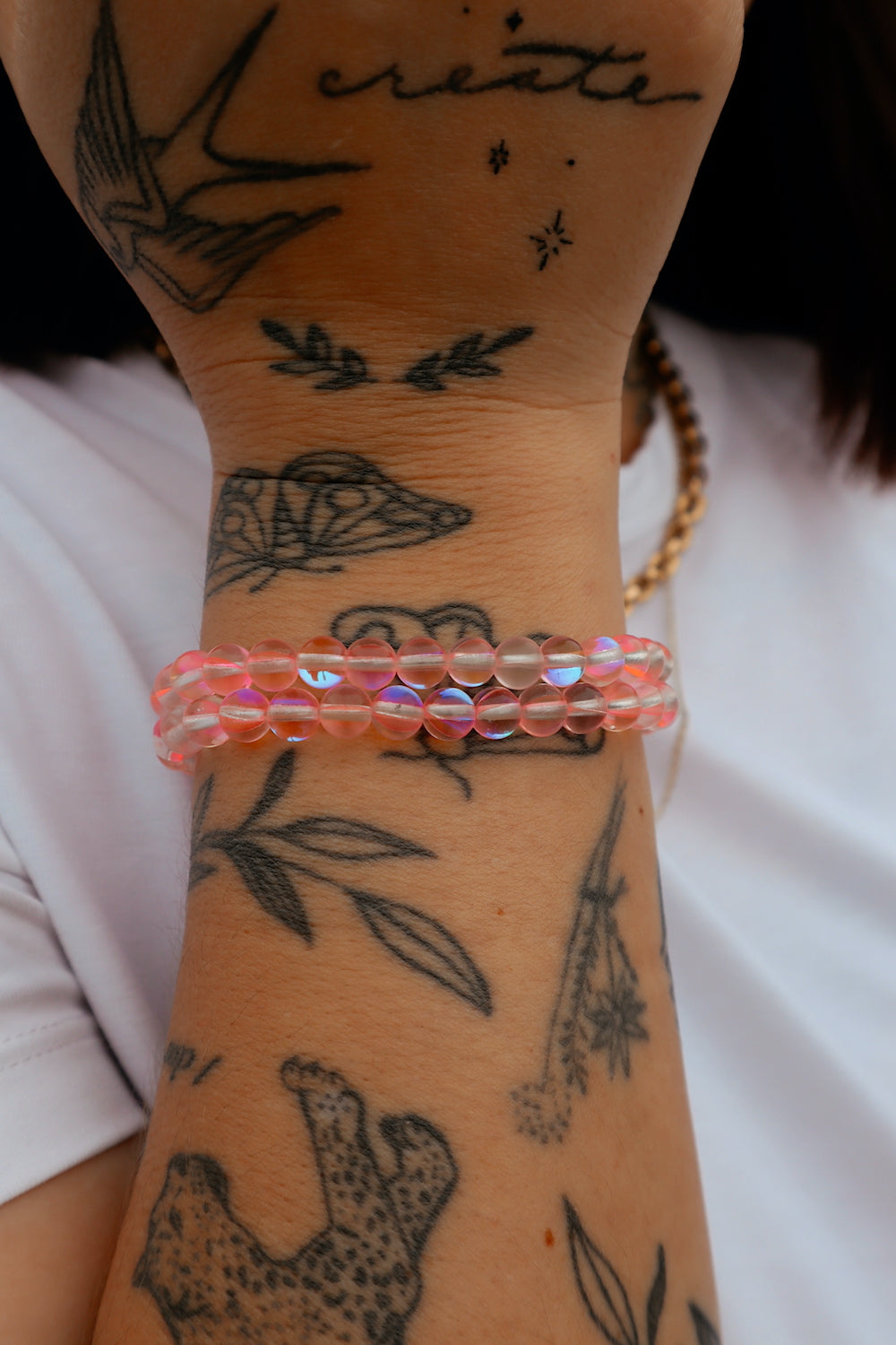 Pink Moonstone Stacker