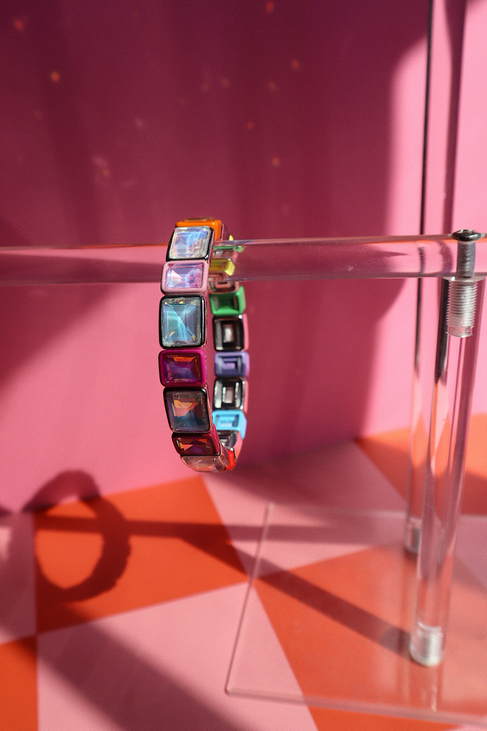 Gem Bracelet- Rainbow/Disco