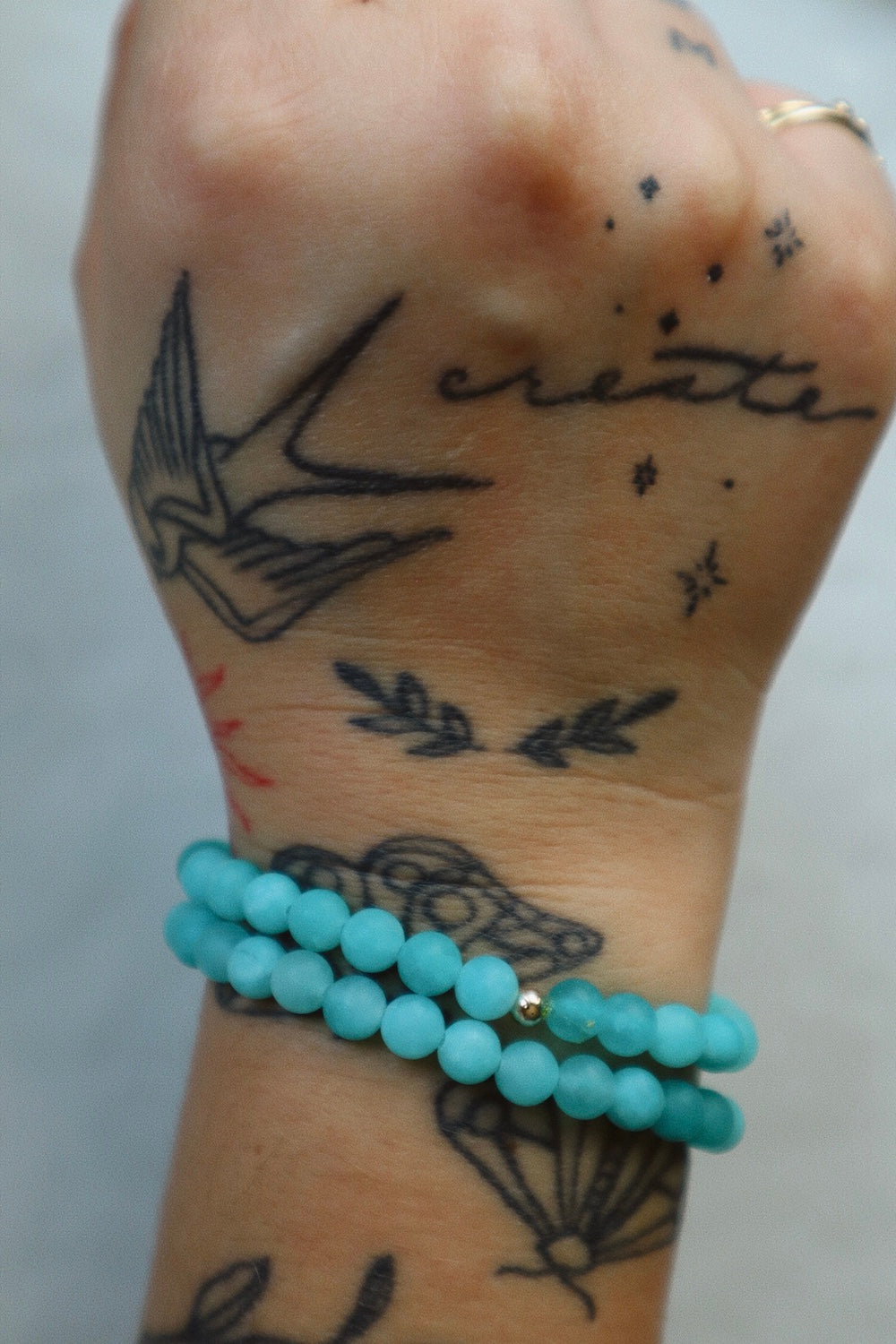 Matte Aqua Stacker