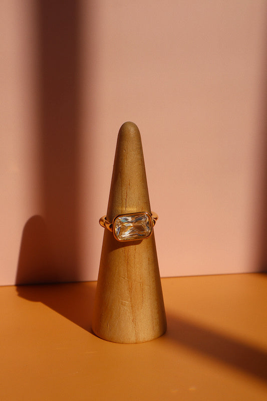 Rectangle CZ Bezel- Size 8