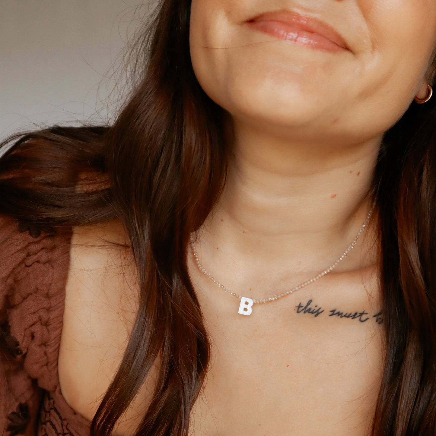 The Ava Pearl Initial Necklace