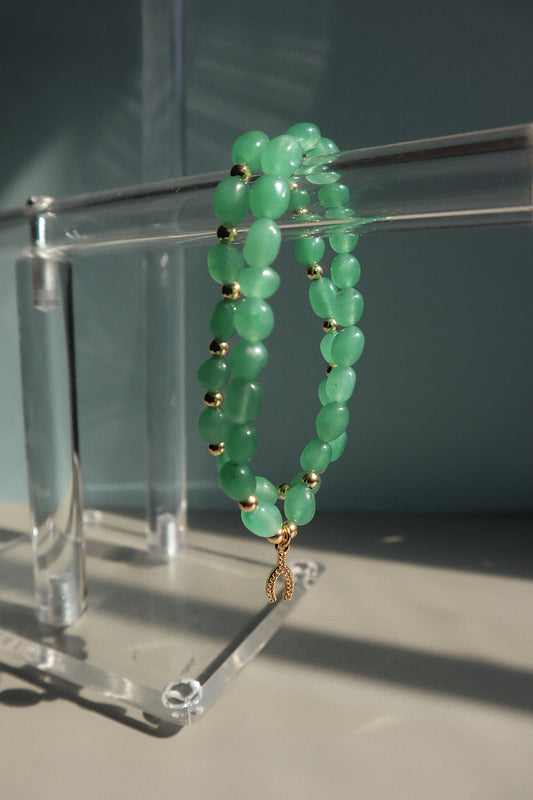 Zada Emerald Pebble Stacker