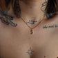 Zev Custom CZ Bubble Initial Necklace