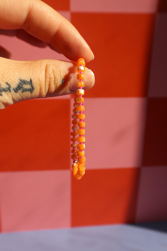 Zuzu Bitty Stacker- Orange/Hot Pink