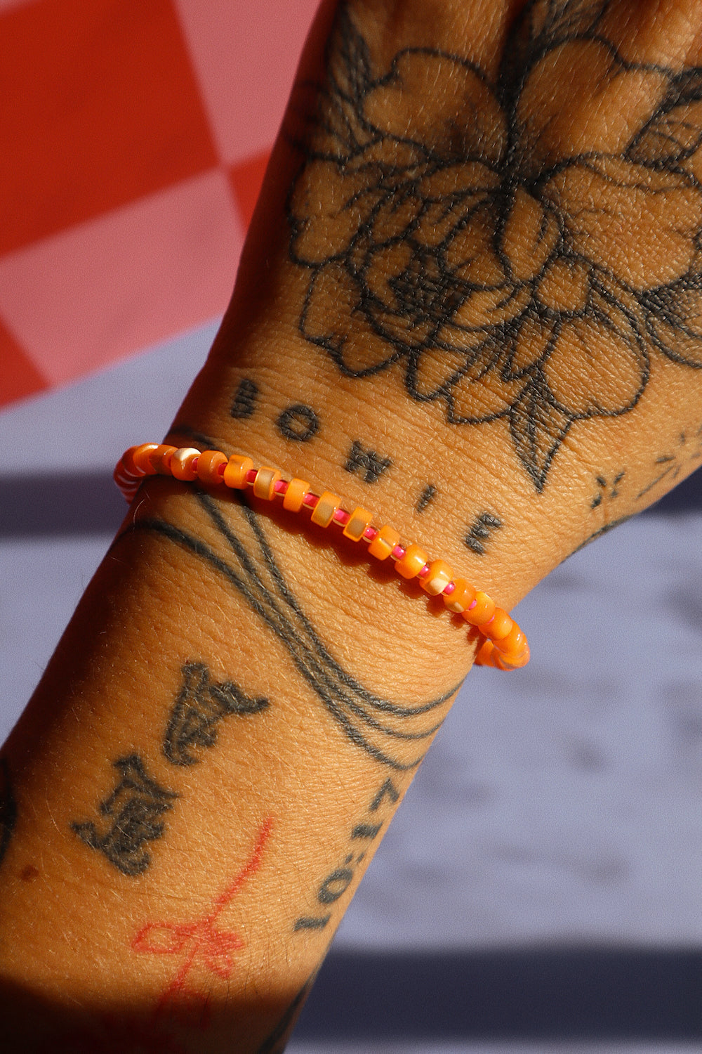 Zuzu Bitty Stacker- Orange/Hot Pink