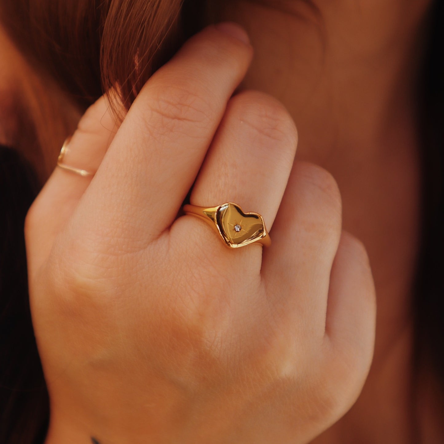 The Bia Vintage Heart Ring