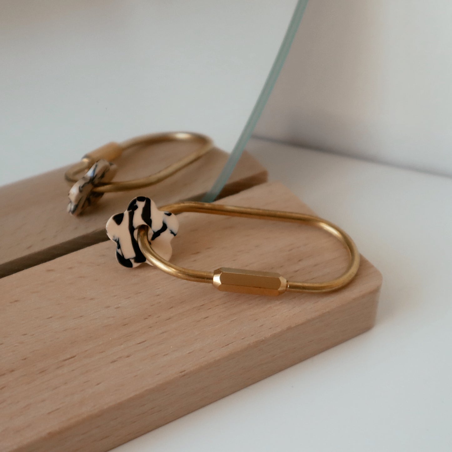 Brass Flower Key Chain