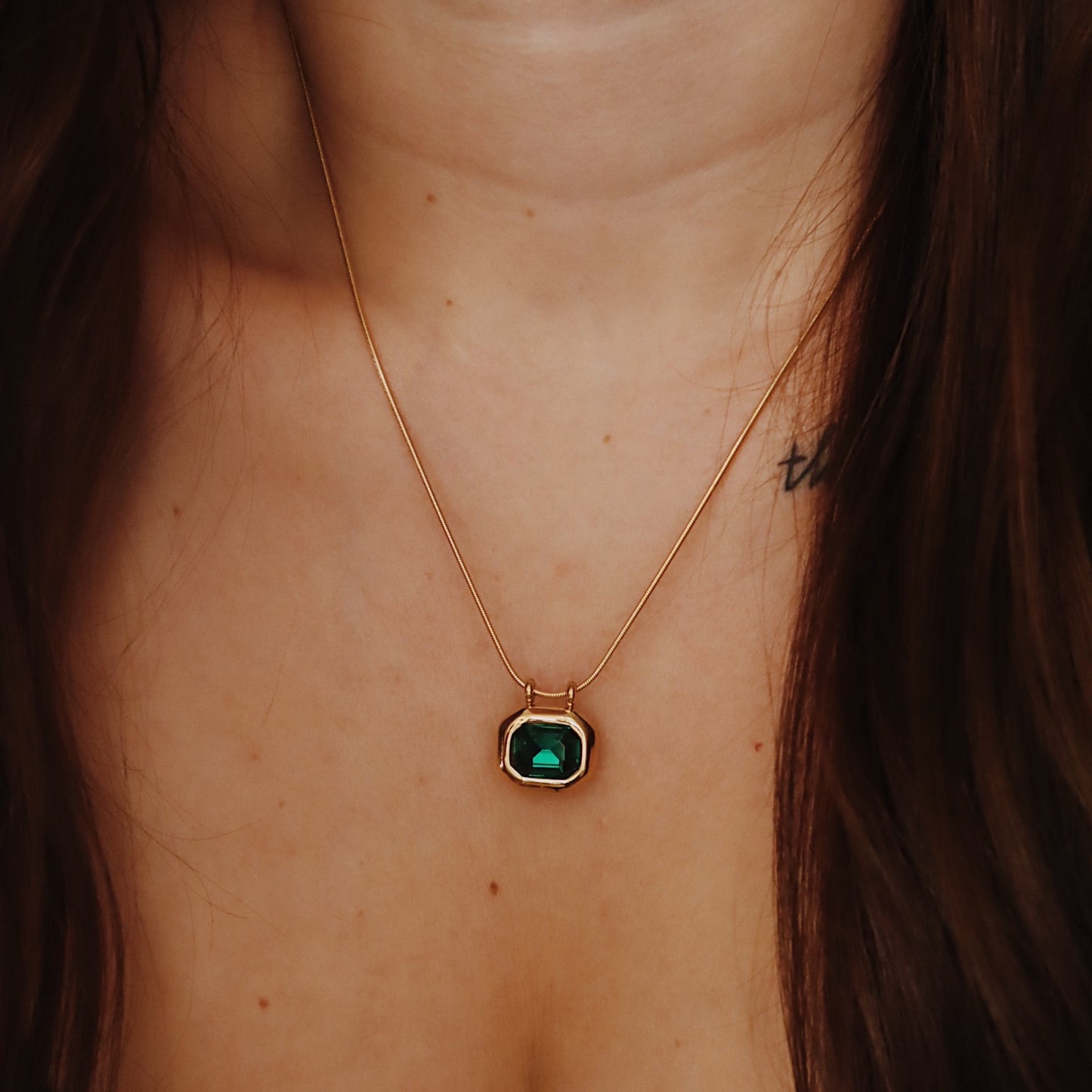 The Aura Necklace - Emerald