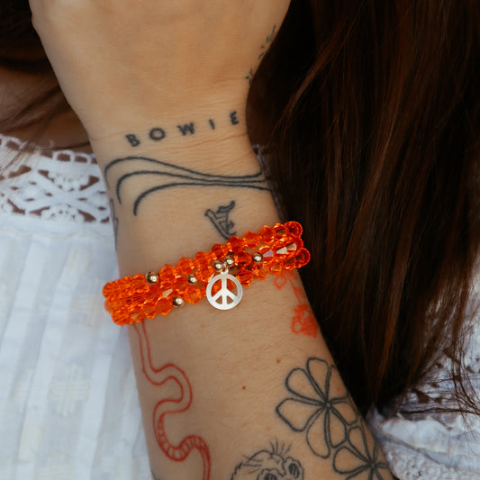 Ziggy Orange Swarovski Stacker
